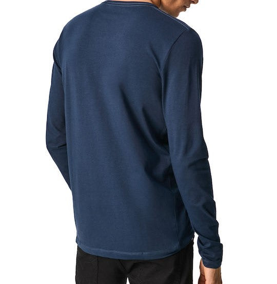 ΜΠΛΟΥΖΑ PEPE JEANS BASIC ΜΕ ΜΑΚΡΥ ΜΑΝΙΚΙ NAVY