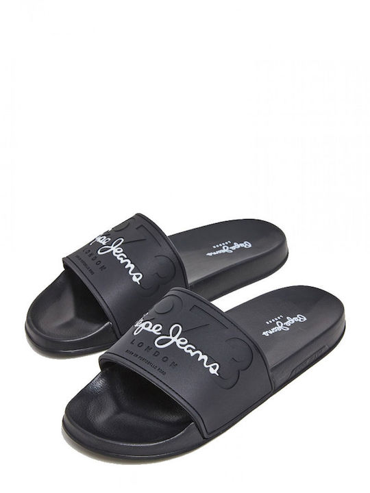 ΣΑΓΙΟΝΑΡΕΣ PEPE JEANS POOL SLIDES ΜΑΥΡΕΣ