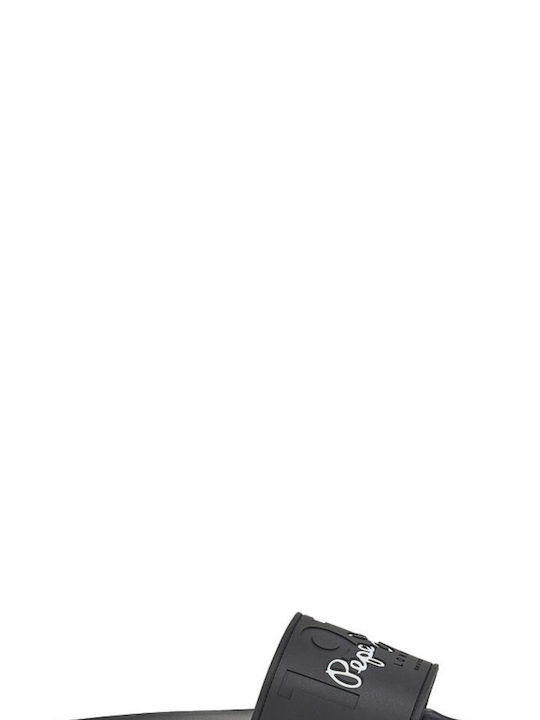 ΣΑΓΙΟΝΑΡΕΣ PEPE JEANS POOL SLIDES ΜΑΥΡΕΣ
