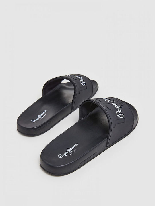 ΣΑΓΙΟΝΑΡΕΣ PEPE JEANS POOL SLIDES ΜΑΥΡΕΣ