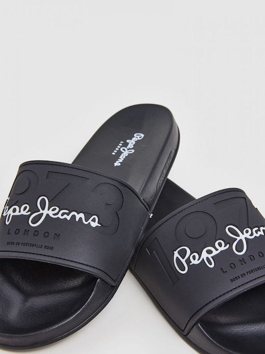 ΣΑΓΙΟΝΑΡΕΣ PEPE JEANS POOL SLIDES ΜΑΥΡΕΣ