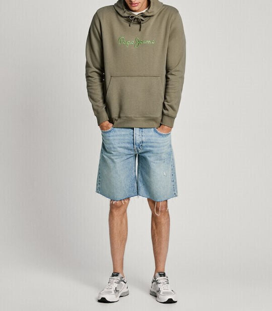 ΜΠΛΟΥΖΑ ΦΟΥΤΕΡ ΜΕ ΚΟΥΚΟΥΛΑ PEPE JEANS JOE HOODIE ΛΑΔΙ