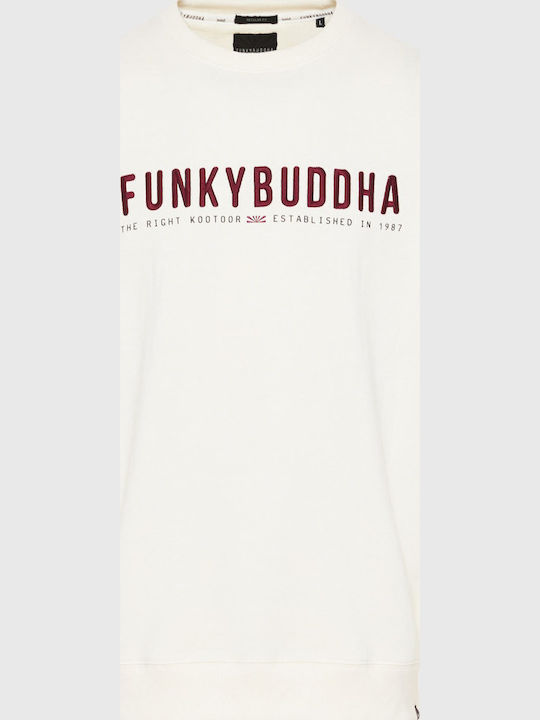 ΦΟΥΤΕΡ FUNKY BUDDHA ΜΕ ΤΥΠΩΜΕΝΟ LOGO OFF WHITE