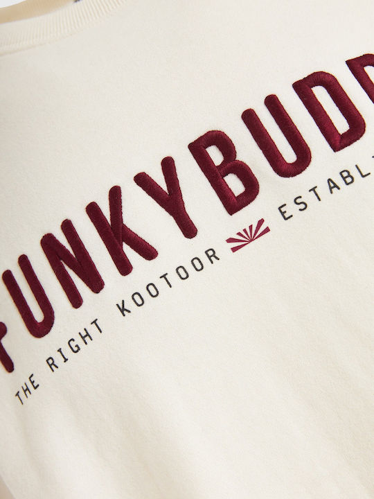 ΦΟΥΤΕΡ FUNKY BUDDHA ΜΕ ΤΥΠΩΜΕΝΟ LOGO OFF WHITE