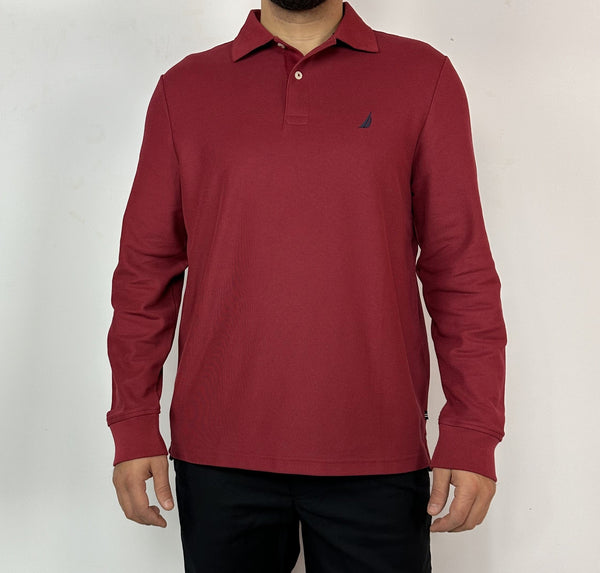 ΜΠΛΟΥΖΑ ΠΟΛΟ NAUTICA ΜΕ ΜΑΚΡΙΑ ΜΑΝΙΚΙΑ ΜΠΟΡΝΤΟ