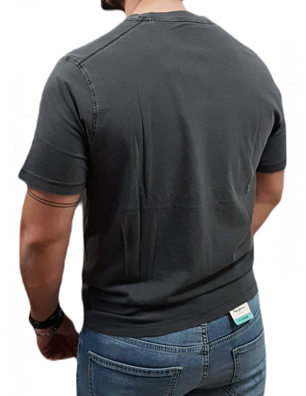 T-SHIRT PEPE JEANS DAVE ΜΑΥΡΟ