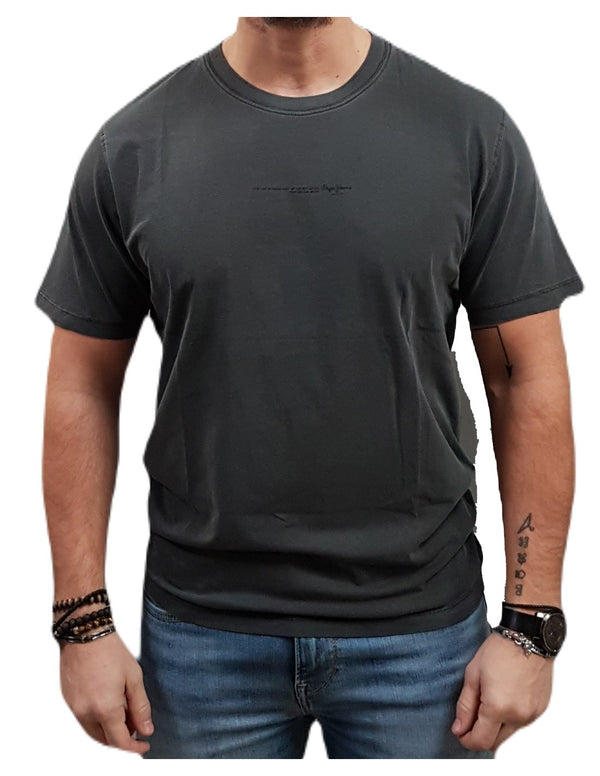 T-SHIRT PEPE JEANS DAVE ΜΑΥΡΟ