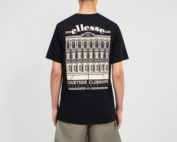 T-shirt Ellesse Courtside Club Μαυρο