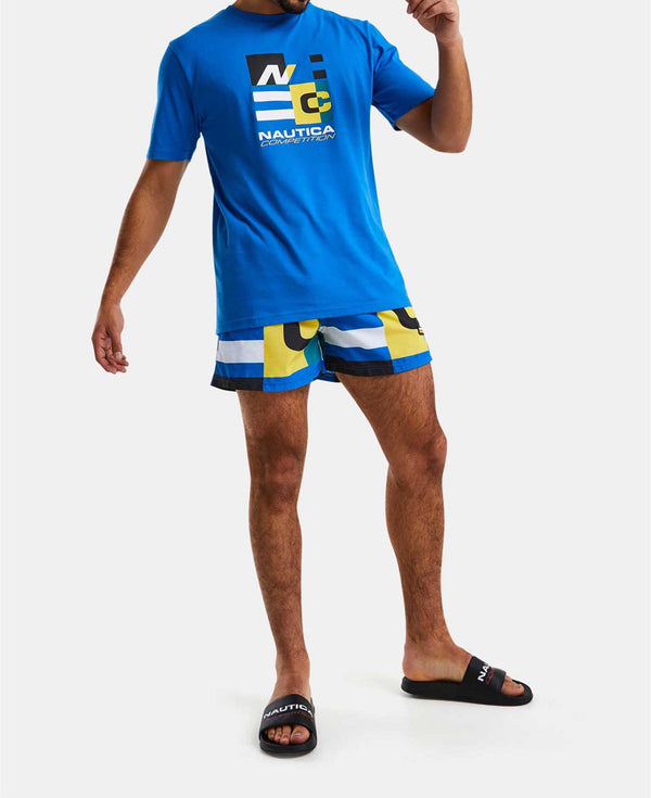T-SHIRT NAUTICA ΜΕ LOGO PRIND ΜΠΛΕ