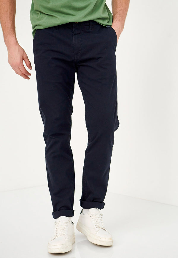 ΠΑΝΤΕΛΟΝΙ Funky Buddha Comfort-stretch chino  Navy