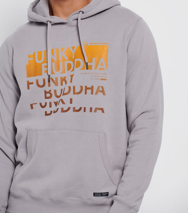 ΦΟΥΤΕΡ FUNKY BUDDHA ΜΕ ΚΟΥΚΟΥΛΑ ΚΑΙ ΤΥΠΩΜΑ GREIGE