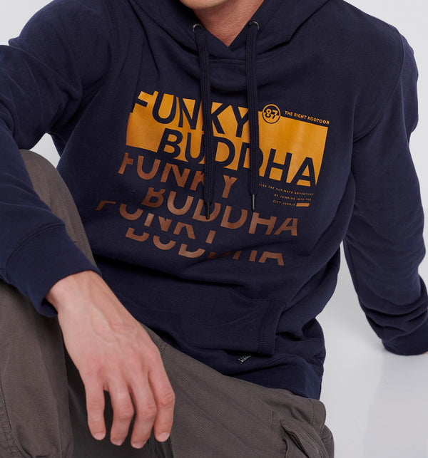 ΦΟΥΤΕΡ FUNKY BUDDHA ΜΕ ΚΟΥΚΟΥΛΑ ΚΑΙ ΤΥΠΩΜΑ NAVY