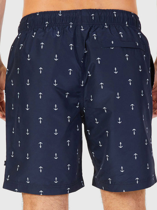 Nautica Ανδρικό Μαγιό Σορτς Navy με Σχέδια